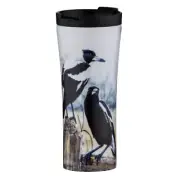 Magpie Travel Stainless Steel Hot Cold Drinking Mug Cup Australia Animal Bird