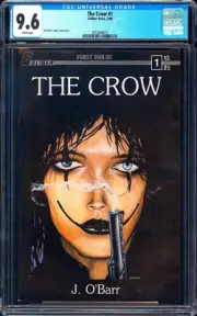 The Crow # 1 CGC 9.6 (1989) 1st Print - Caliber Press - Jim O'Barr Story! L@@K!