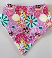 Alice in Wonderland Fabric Dribble Bib for Toddler Child Baby