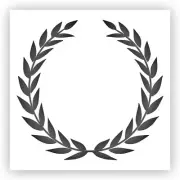 Laurel Wreath #1 Greek Stencil - Choose a Size - Laser-Cut Reusable Plastic