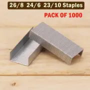 1000pc 26/8, 24/6, 23/10 Staples Staple Gun Tacker Pack of 1000 Upholstery