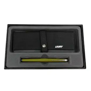 【LAMY】LAMY 366 STUDIO 橄欖綠鋼珠筆筆袋禮盒