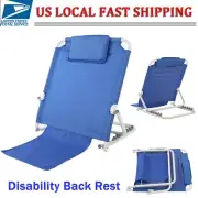 Adjustable Folding Bed Backrest Back Support Rest Disability Equipment Aid US