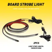 2 60" Emergency Truck Tailgate LED Strobe Light Strip Tail Light Bar Flashing U
