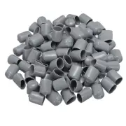100pcs Rubber End Caps 16mm(5/8") Bolt Cap Cover Screw Thread Protectors Grey