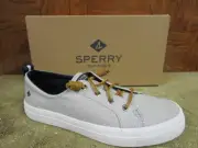 Sperry Top Sider Women's Crest Vibe Micro Gingham Grey Size 8.5 M