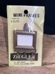 VINTAGE ZIEGLER MINI PICTURE FRAME W CANVAS #12420 NOS