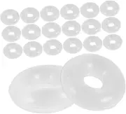 GARVALON Snake Chain Charm Bracelet 80pcs Silicone Gasket Sealer and Adjuster Set