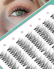 Lashes Clusters Individual Eyelashes Extension Natural Look Cluster False Lash Wispy DIY Fake Lashes Pre-styled 7 Pair N08