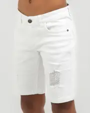 [Lucid] Lucid Boys' Backfire Shorts in White Size 12 12 White