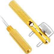 Outanaya Hand Operated Knotter Tool for Fishing Line Portable Hook Tie Device Increases Tension Strength Easy to Use Random Color