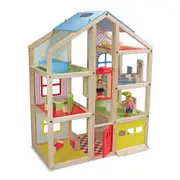 Melissa & Doug Hi-Rise Dollhouse Kids/Childrens Interactive Play Toy 3+