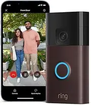 Battery Video Doorbell | DIY Wireless Video Doorbell Camera with Head-To-Toe View, HD Video, With Built-in Battery | Easy to install (5min) | 30-day free trial of Ring Home