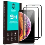 [2 Pack] ZUSLAB iPhone 11 / XR 6.1" Tempered Glass Screen Protector Case Friendly 9H Hardness for Apple - Black Border