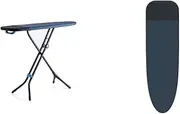 [Joseph Joseph] Glide Plus Easy-Store Ironing Board with Advanced Cover - Black/Blue + Spare Advanced Ironing Board Cover