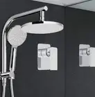 Cefito 9'' Rain Shower Head Set Handheld Round High Pressure Mixer Chrome Tap.