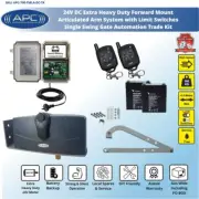 Single Gate Automation Systems - 24V, Forward Mount, Long Arm, Articulated Arm
