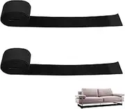 Hnvdkln 2 Pcs Under Couch Blocker Reusable Couch Toy Blocker for Furniture Stop Things from Going Under Sofa Bed Black(Volume 2,Black)
