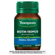 Thompsons Biotin 150mcg 100 Tablets