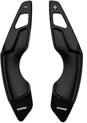 Car Steering Wheel Shift Paddles for is 2013-2017 NX2015-2020 RC 2014-2018 Antirust Aluminium Alloy Car Steering Wheel Shift Paddle Shifter Extension 2pcs HTEOPOEKFR(Black)
