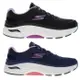 Skechers 慢跑鞋 寬楦 MAX CUSHIONING ARCH FIT 黑紫/藍粉【運動世界】128923WBKLV/128923WNVPK