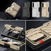 For Samsung Galaxy Z Fold5 Shockproof Armor Pen Slot Slide Screen Protector Case