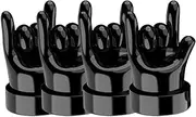 Rubber Valve Caps, Rubber Valve Stem Cap - 4 Pieces Valve Caps Tire Middle Finger Stem Caps - Rubber Seal Tire Caps Funny Air Caps for Trucks and Motorcycles