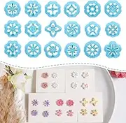 Sitsink Mini Polymer Clay Cutters - 18 Pcs for Jewelry, Daisy Flower, Small Stud Earrings - Clay Cutters Set