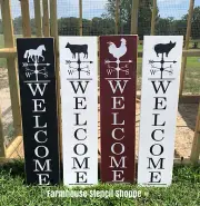 STENCILS - Weathervane Welcome Stencil Set, 3pc Set, NOT SIGNS