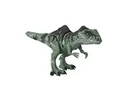 Mattel Jurassic World Dominion Strike 'n Roar Dinosaur Action Figure, Giganotosaurus Gray Dino Toy with Striking Motion Sounds