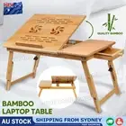 Bamboo Laptop Stand Desk Lap Bed Tray Table Computer Portable Foldable Home