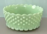 Mosser Glass GIGI Thumbprint Bowl HOBNAIL JADE/JADEITE 8" Fenton Mould