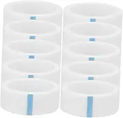 WRITWAA 10Rolls Eyelash Extensions Tape Non Woven Fabric Adhesive Lash Tape for Lash Extensions Wide Easy to Tear Skin Friendly for and Various Techniques