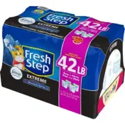 Fresh Step Extreme Clumping Cat Litter with Febreze, Mountain Spring Scent, 42lb