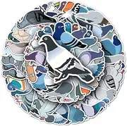 50 Packs Pigeons Stickers Water Bottles Laptop Phone Motorcycle Computer Guitar Skateboard Hydroflasks Pigeons Vinyl Sticker Waterproof Aesthetic Trendy Decals for Teens Girls Adults