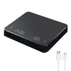 Digital Coffee Scale with Timer LED Screen Espresso USB 3Kg Max.Weighing 0.1G Hi