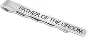 [LADY&HOME] LADY & HOME Tie Clips for Men, Stainless Steel Tie Bars Gifts for Groom, Groomsmen, Father of Groom, Father of Bride, Brother of Bride