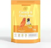 Falcon Seeds Canary & Finch Bird Food Mix, 5kg, Australian Made Seeds Budgie Mix Bird Food Premium Bird Seed Blend Nutritious Budgie Diet Healthy Avian Food Natural (5.1 Kg)