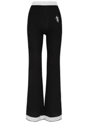 Amiri Ribbed Cotton-blend Trousers - Black - S (UK8-10 / S) S (UK8-10 / S)