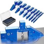 Blockcision Setup Blocks Woodworking Tools - 8 PCS Height Gauge Block Set with Precision Ruler-Marked Bars, Table Saw Accessories