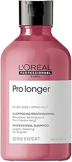 L’Oréal Professionnel Pro Longer Thickening Shampoo | Salon Grade Reduction of Breakage & Appearance of Split Ends| Adds Volume & Shine | For Thin & Fine Hair Types | 300ml