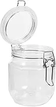 ABOOFAN Transparent with Lid Sealing Food Storage Container for Honey Syrup Mouth Design for Easy Pouring Kitchen Accessory for Home Organization