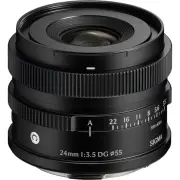 Sigma 24mm f/3.5 DG Contemporary Lens - L-mount Black