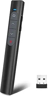 UBUYUONE Presenter Wireless Presentation Remote Control Pointer for Presentation PowerPoint Remote Control Presenter for Windows Computer Mac Laptop Support Hyperlink Volume Control
