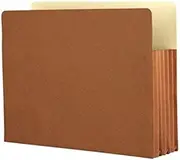 Heavy Duty Red Rope File Folder Letter Size 5-1/4 Expansion Box of 10