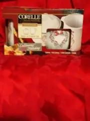 Corelle Callaway Holiday Sugar and Creamer New