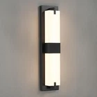 WOSHITU Black Sconces Wall Lighting - 24W 3000K Wall Sconces LED Dimmable wit...