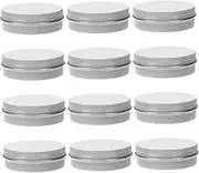 WRITWAA Set of 20 Aluminum Containers with Lids Round Storage Jars for Makeup Beauty Samples