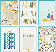 Hallmark Birthday Cards Assortment, 36 Cards with Envelopes (Party Time)