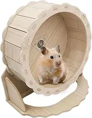 Wooden Hamster Wheel | Gerbil Wheel - Quiet Wooden Enrichment Toys Small Pet Habitat Climbing Activities for Running Exercise Play Area Setup Meeting Chewing Needs